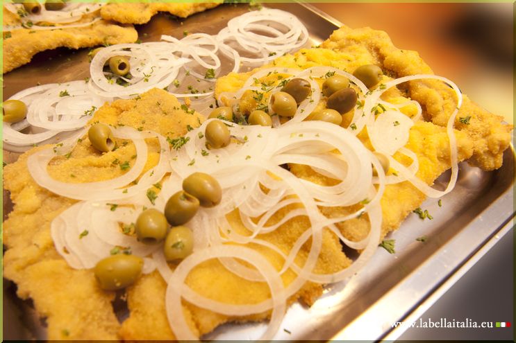 Escalope à la milanaise - La Bella Italia Traiteur Italien Bruxelles